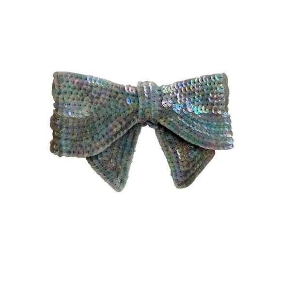 Bundle of 3 Vintage Beaded Sequin Appliques Flower Bows main image 11